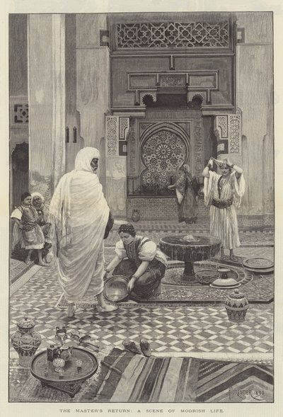 द मास्टर ऑफ रिटर्न, मूरिश लाइफ का दृश्य द्वारा अमेदी फॉरेस्टियर